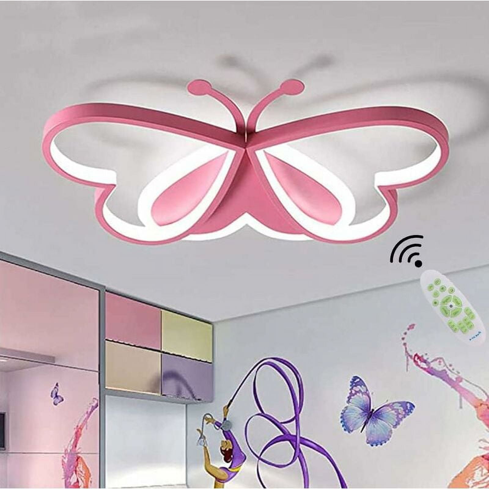 Modern LED Children Lamp Cartoon Butterfly Design Ceiling Light