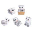 thumbnail image 2 of Naierhg 1 Set Mini Cats Statue Realistic Shape Resin Whimsical Design Garden Miniature Home Decor,White, 2 of 8