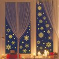 thumbnail image 3 of XMMSWDLA Winter Snowflakes Window ClingsChristmas Blue Oil Painting Snowflakes Window Decals Stickers for Christmas Glass Home Decor and Xmas Winter Window Decoration, 3 of 6