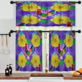 thumbnail image 3 of LALILO Kitchen Curtains and Valances Set of 3 36" Greeting Window Treatment Tiers for Window Decor, 3 of 5