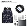 thumbnail image 6 of Xecao Wildflowers And Dragonflies Print School Backpack with Laptop Compartment Small Travel Laptop Backpack for Women Men Waterproof College Backpack Simple School Bag, 6 of 8