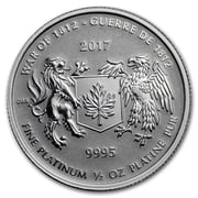 2017 Royal Canadian Mint War of 1812 1/2 oz Platinum Coin - Sealed