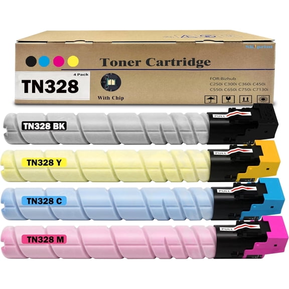 TN328 TN-328 Toner Cartridge TN328K TN328C TN328M TN328Y Compatible Konica Minolta TN328 Toner use for Konica Minolta Bizhub C250i C300i C360i C450i C550i C650i C7130i Printer