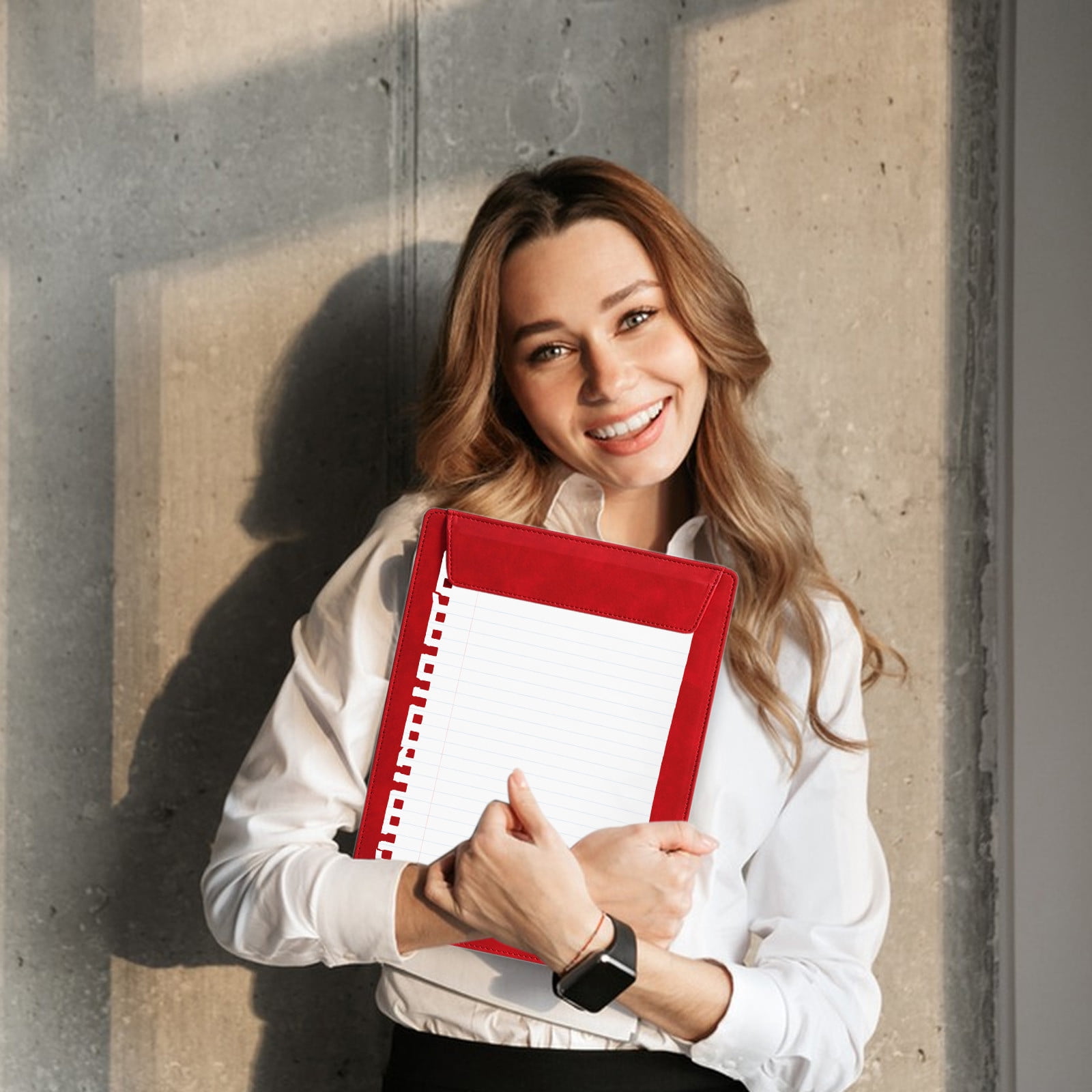 Yhmxh Back To School!A4 Leather-Like Magnetic Clipboard Pad With Writing And Folder Clamp School Supplies