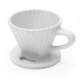 thumbnail image 4 of Chantal 8 ounce Lotus Ceramic Pour Over Coffee Filter, Fade Gray, 4 of 16