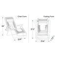 thumbnail image 2 of VOYSIGN Zero Gravity Chair with Cushion and Side Table, Red, 2 of 3