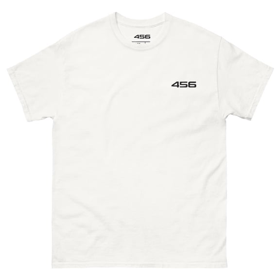 456 DRIP, UNISEX, EMBROIDERED, T-SHIRT, WHITE, LARGE