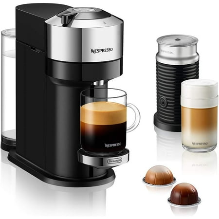 

Open Box Nespresso by DeLonghi Vertuo Next Espresso Maker Aeroccino Milk Frother - Black