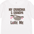 thumbnail image 4 of Inktastic Grandma and Grandpa Love Me Sloth Girls Long Sleeve Toddler T-Shirt, 4 of 5