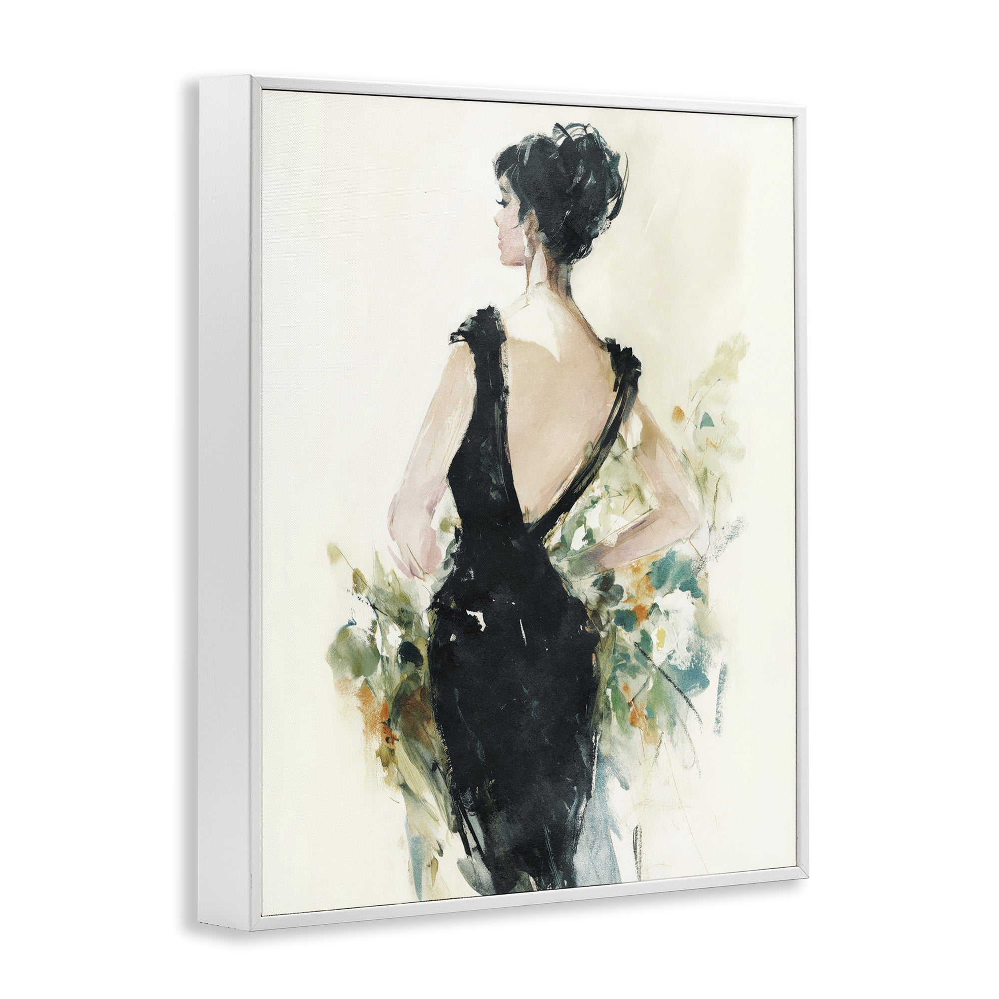 Stupell Industries Backless Reverie Gown White Framed Giclee Art, design by Svetlana Aleynikova