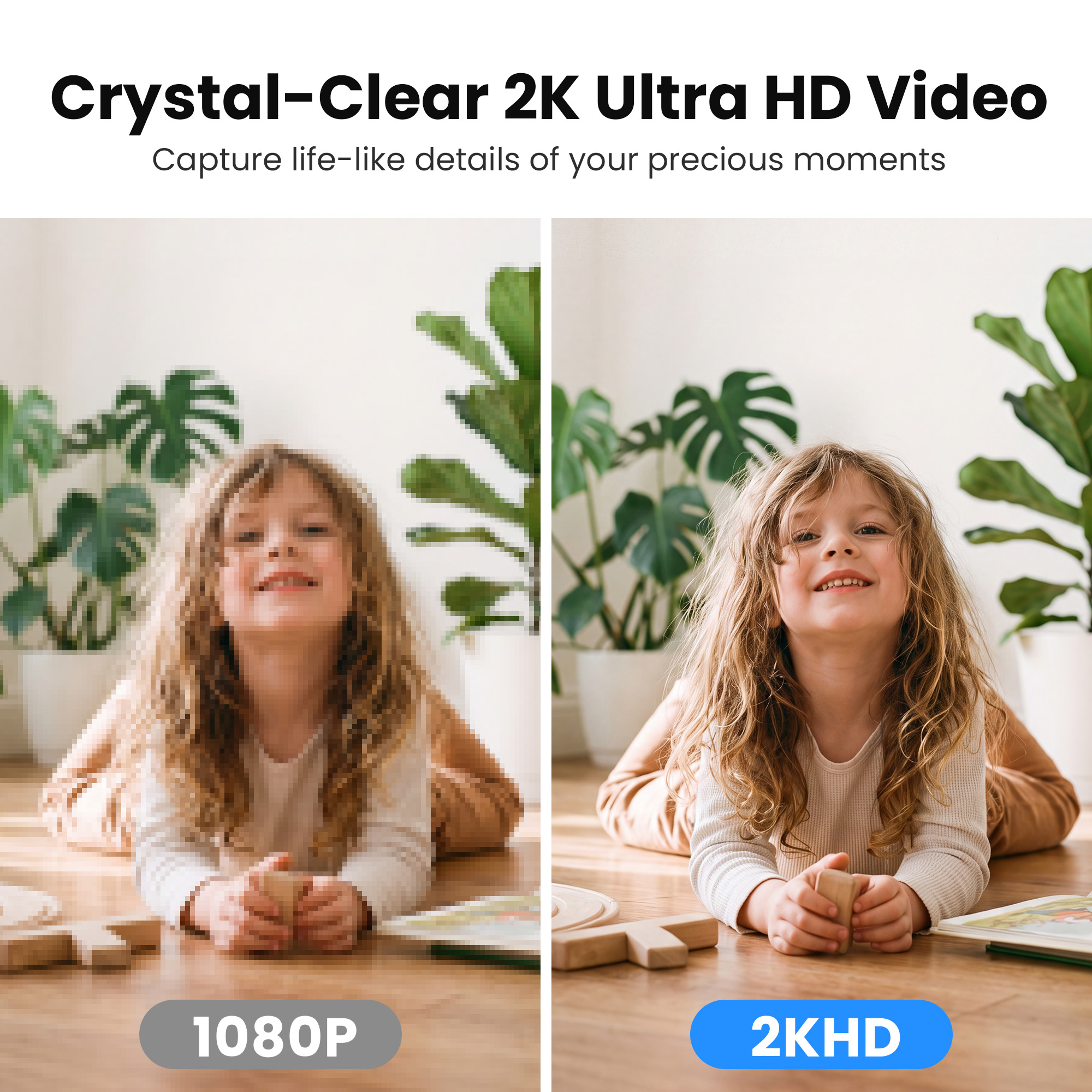 WansView 2K Indoor Security Camera with 360° Pan & Tilt photo 2