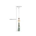 thumbnail image 2 of YSNOOWE Rear Mirror Decor 1Pack Green Tassel Pendant for Car Accessories with Wood, 2 of 8