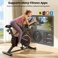 thumbnail image 2 of Patbrela Exercise Bike with App, Stationary Bike Home Workout Equipment with 100% Adjustable Resistance, Indoor Cycling Bike for Women Home Gym, Black, 2 of 10