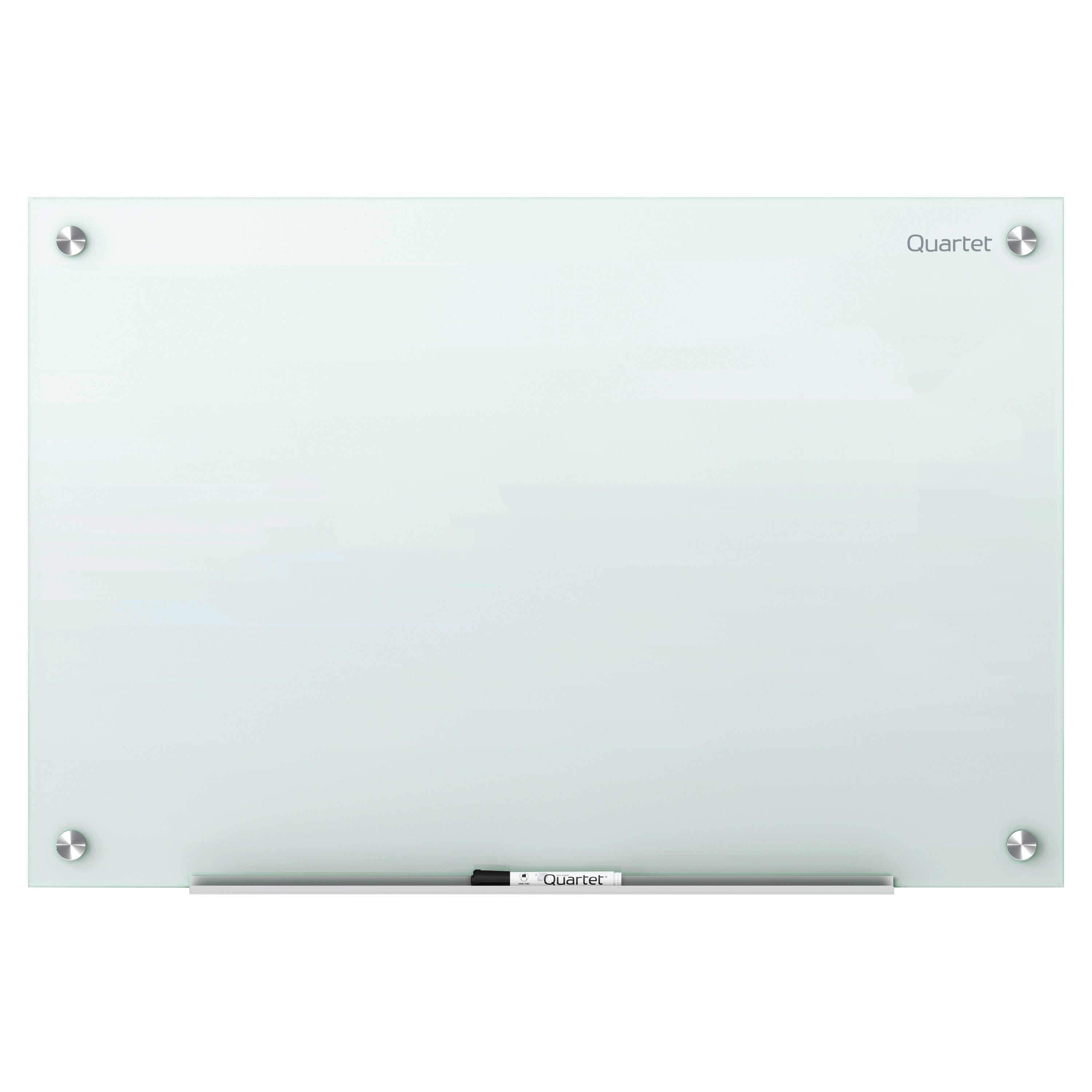 QUARTET G3624B 24"x36" Magnetic Glass Dry Erase Board Black 