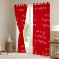 thumbnail image 3 of Castle Fairy Merry Christmas Blackout Curtains Set of 2 (52x84 Each) for Teens,Red White Window Curtains,Happy New Year Curtains and Drapes,Breathable Home Decor, 3 of 6