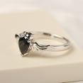thumbnail image 2 of Natural black spinel Halloween ring 925 Sterling Silver Ring Gift For Love, 2 of 5