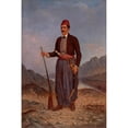 thumbnail image 3 of Antonio Zeno Shindler 11x14 Black Modern Framed Museum Art Print Titled - Albanian Man (ca. 1890-1899), 3 of 5