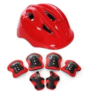 7Pcs Adjustable Protective Gear Set for Kids,Helmet and Pads Bike Skateboard Knee Elbow Wrist for Toddler 5-12 Years