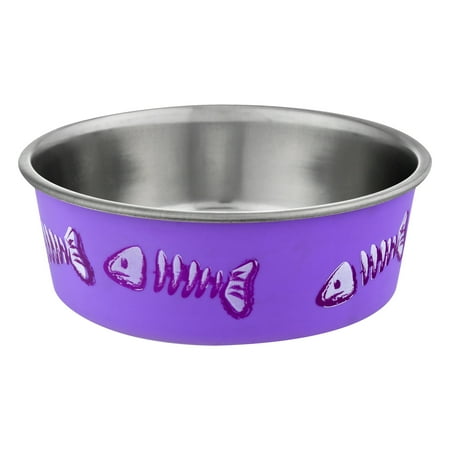 - Loving Pets Bella Bowl Small Purple Cat Dish