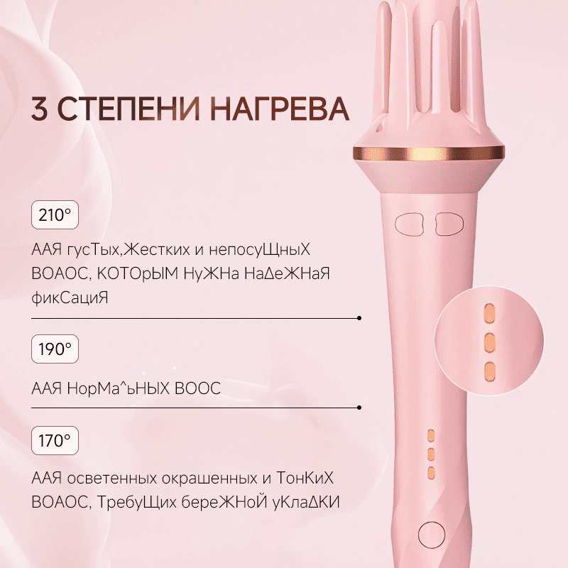 Fully Automatic 28mm Curling Iron for Women Effortless Curls, Negative Ion Technology, Large Curls and Waves, Gentle on Hair Automatic Hair Curler