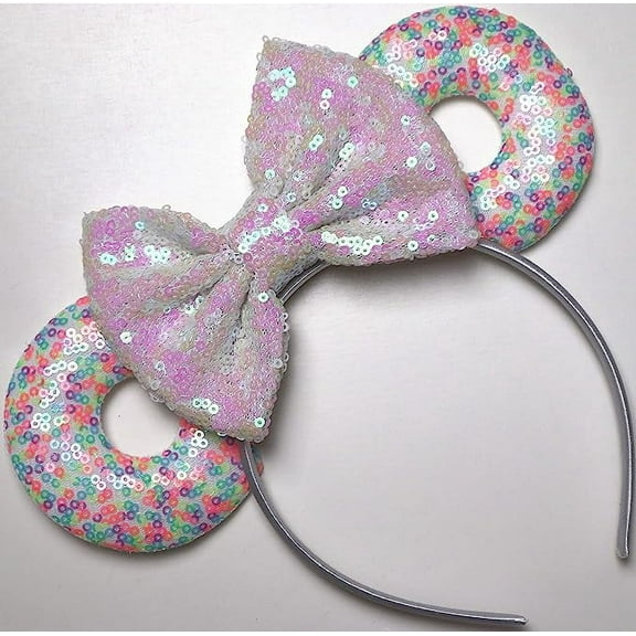 Donut Inspired Minnie Ears, Donut Mickey Ear , Mickey Ears Hair , Pink Minnie Ears , Minnie Ears, Minnie Ears
