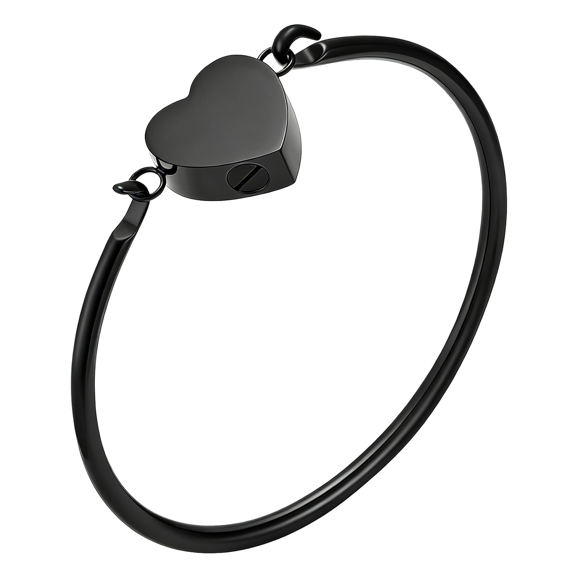 Heart Urn Bracelet for Ashes Keepsake Jewelry Stainless Steel Cremation Jewelry Memorial Keepsake Urn Bangle for Loved One