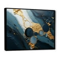 thumbnail image 3 of Designart "Essence Magic Gold and Blue Marble III" Extra Large Abstract Framed Wall Art - Modern Gold Abstract Marble Living Room Framed Canvas Art, 3 of 7