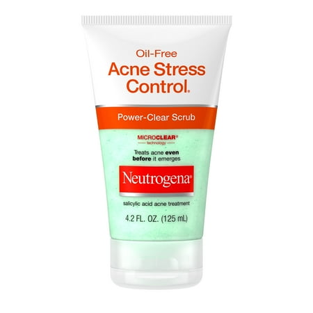 Neutrogena Oil-Free Acne Face Wash, Exfoliating Face Scrub & Treatment, 4.2 fl oz