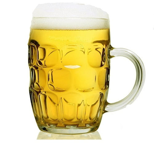 British Pub Pint Dimple Beer Glass.