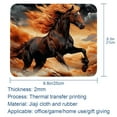 thumbnail image 5 of Horse Gaming Mouse Pad, Mouse Mat, Mouse Pad - Square, 8.3x9.8 Inch, Printed, Non-Slip Rubber Bottom - Suitable for Office and Gaming, 5 of 6
