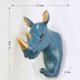 thumbnail image 4 of 3 piezas resina cabeza de animal gancho sombrero llave colgante de pared perchero decoración azul-dorada BLESIY Gancho para ropa de resina, 4 of 8