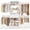 White, variant on Homieasy 4FT-9FT Closet Organizer System with Drawer & 4 Hanging Rods, White