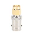 thumbnail image 1 of 4pcs Gold and Silver Nickel Plated Brass BNC Female to SMA Male Adapter Connector, 1 of 4