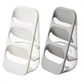 thumbnail image 1 of Three-Layer Draining Storage Box for Kitchen Utensils,White & Gray, 1 of 5
