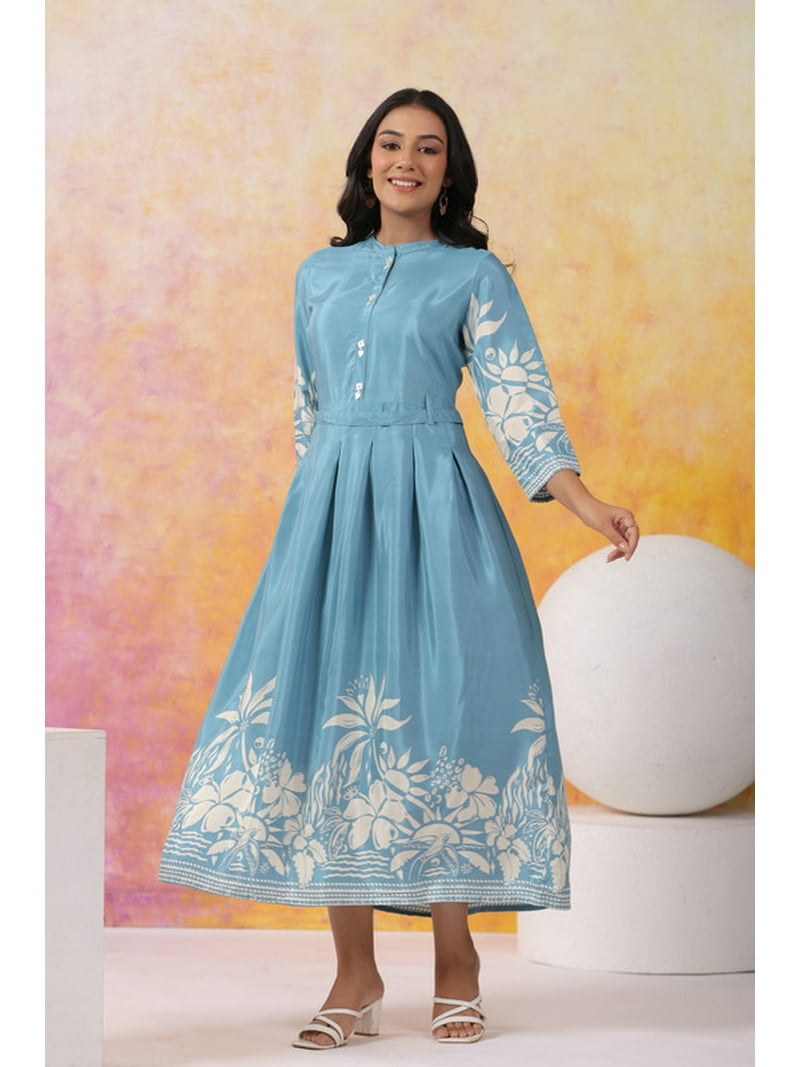 gaby embroidered midi dress Fibre Mood Gabby Dress – The Fold Line