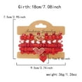 thumbnail image 2 of NICKSUN Love Bracelets for Women Heishi Surfer Red Clay Bead Bracelet Set Love Heart Boho Cute Red Stackable Stretch Jewelry Mother's Day Valentines Birthday Mom Mama Gifts, 2 of 10