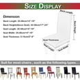 thumbnail image 2 of DYstyle Christmas Party Santa Snowman Theme Spandex Stretch Banquet Chair Cover Decor Dining Room Seat Cover, 2 of 6