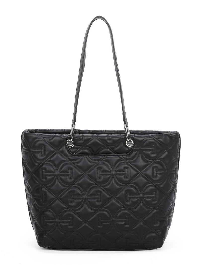 Sam Edelman Women's Viviana Monogram Quilt Tote Bag, Black