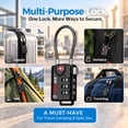 thumbnail image 4 of Forge TSA Approved Combination Luggage Locks, Black 4 Pack, 4 of 8