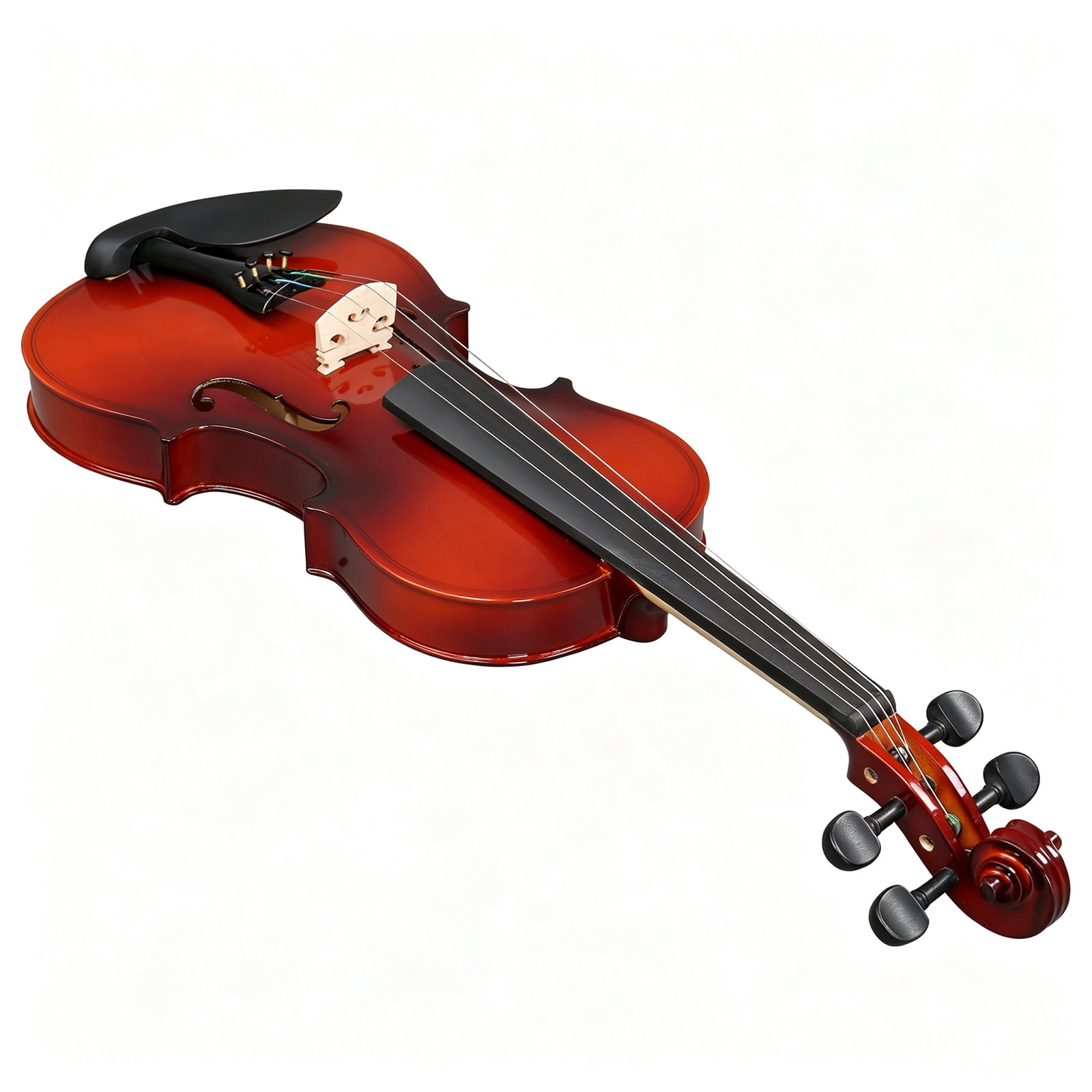 4/4 Full-Size Violin Set with Laminated Spruce Top and Maple Back, Complete Beginner Kit with Case, Bow, Rosin, Shoulder Rest, Tuner and Spare Strings