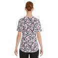 thumbnail image 3 of Scrub Star Women's Cheetah Bloom Scrub Top, 3 of 5