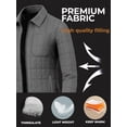 thumbnail image 6 of Packable Women Puffer Jacket Lightweight Synthetic Insulated Warm Sheller Dark Grey Jacket-L, 6 of 9