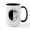 White/Black Inside, variant on CafePress - Sneaky Snoopy Large Mug - 15 oz Ceramic Large White Novelty Mug