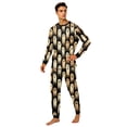 thumbnail image 2 of Halloween Pajamas, Halloween Matching Family Pajamas Beige Ghost Print Long Sleeve 2Pcs Pj Set Soft Sleepwear Nightwear Loungewear Holiday Party Costume Fun Festive Stylish Spooky Season for Family, 2 of 6