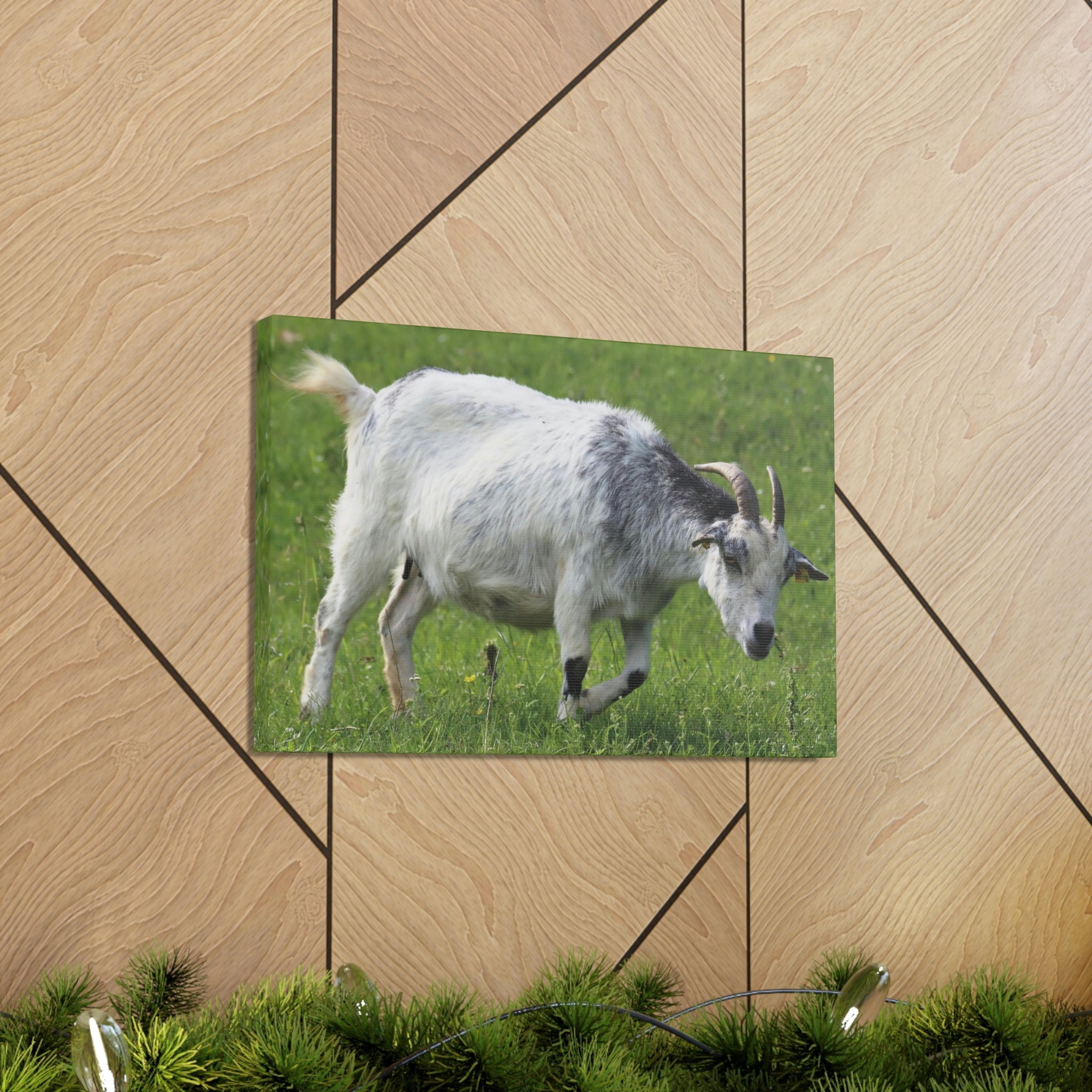 Billy Goat Hunting Billy Goat on Hunt Print Animal Wall Art