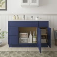 thumbnail image 6 of 48" Freestanding Bathroom Vanity Cabinet without Top in Blue, 6 of 6