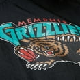thumbnail image 5 of Men's Mitchell & Ness Black Memphis Grizzlies Playmaker Full-Zip Hooded Windbreaker Jacket, 5 of 6