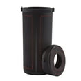 thumbnail image 1 of Rongfmy Cylinder Car Tissues Box Travel Facial Tissues Box Round Container tissue Holder Black, 1 of 3