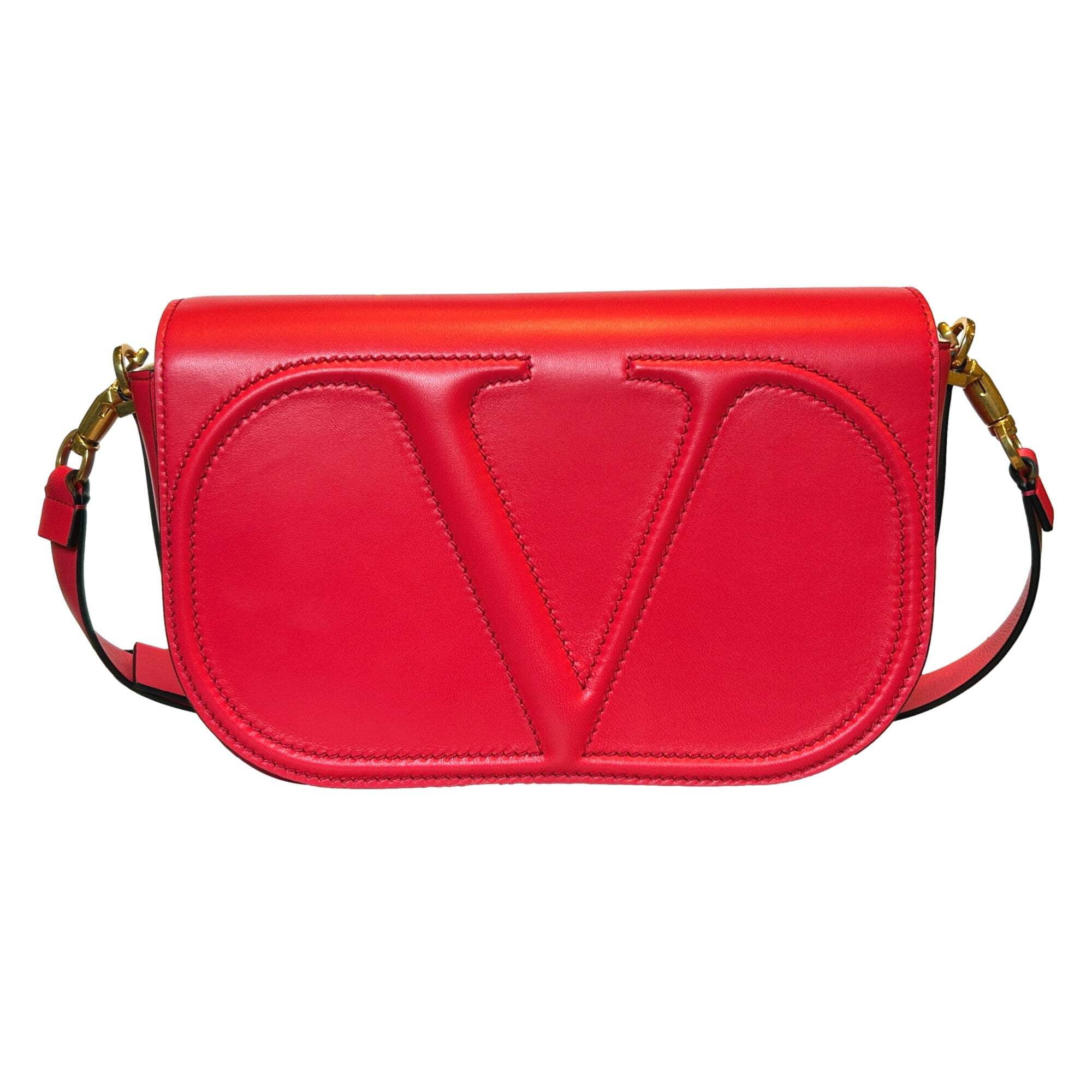 30%OFF!!EXPRESS便可◎NO.1ロングセラー VALENTINO VLOGO WALK Valentino Garavani VLogo Walk Large Crossbody Bag Red Calf