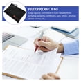 thumbnail image 5 of CIMAXIC 1Pc Waterproof Valuable Document Bag Fireproof Security File Bag (Black),11.42"X8.07"X0.39", 5 of 5